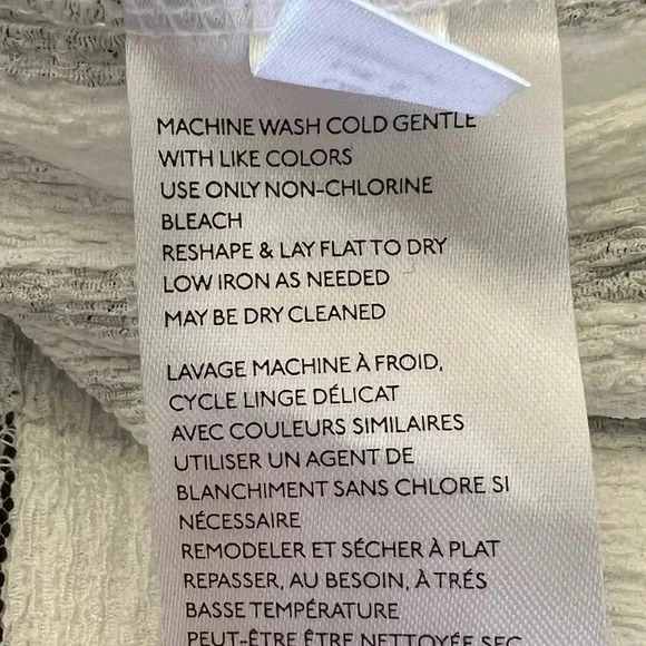 Anthropologie Women’s Willa Textured Gauze Striped Long Sleeve Top Size Small - Picture 9 of 14